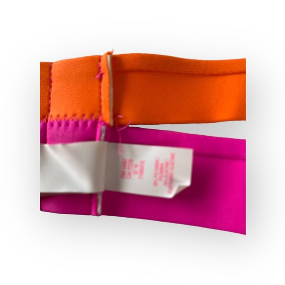 Victoria’s Secret VS Swim ❤︎ Hottie Banded Halter Bikini Top ❤︎ Black + Pink 34C - Picture 10 of 16